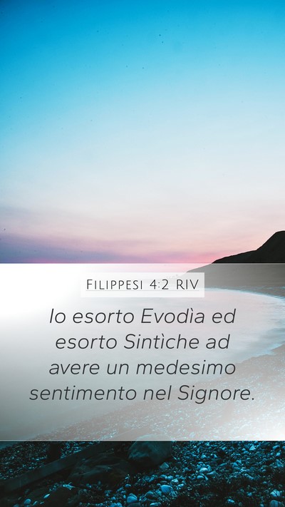 Filippesi 4:2 RIV Bible Verse Image
