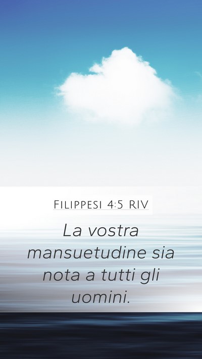 Filippesi 4:5 RIV Bible Verse Image