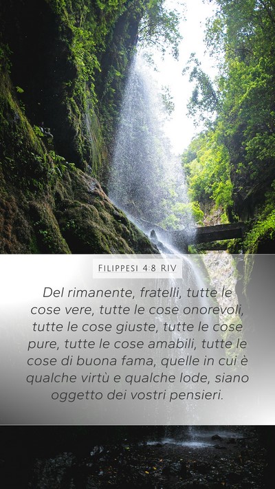 Filippesi 4:8 RIV Bible Verse Image