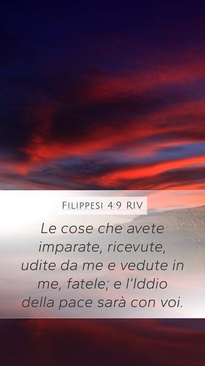 Filippesi 4:9 RIV Bible Verse Image