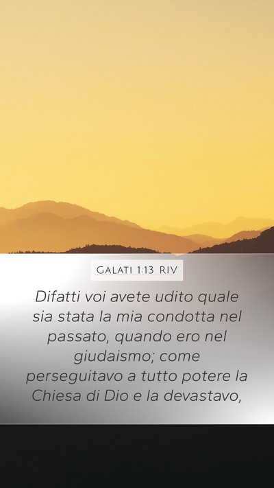 Galati 1:13 RIV Bible Verse Image