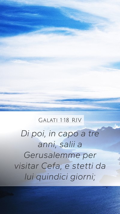 Galati 1:18 RIV Bible Verse Image