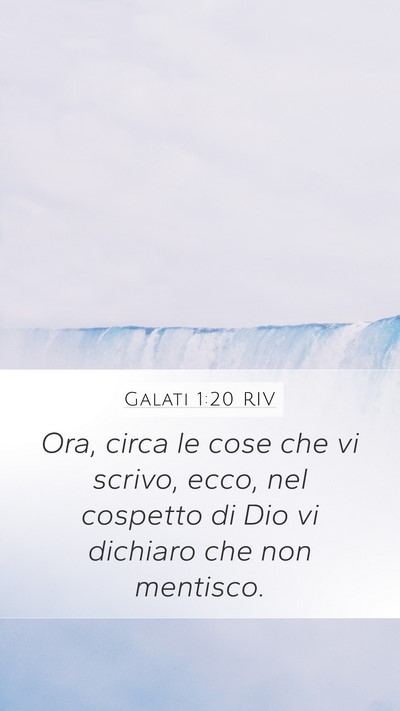 Galati 1:20 RIV Bible Verse Image