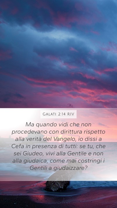 Galati 2:14 RIV Bible Verse Image