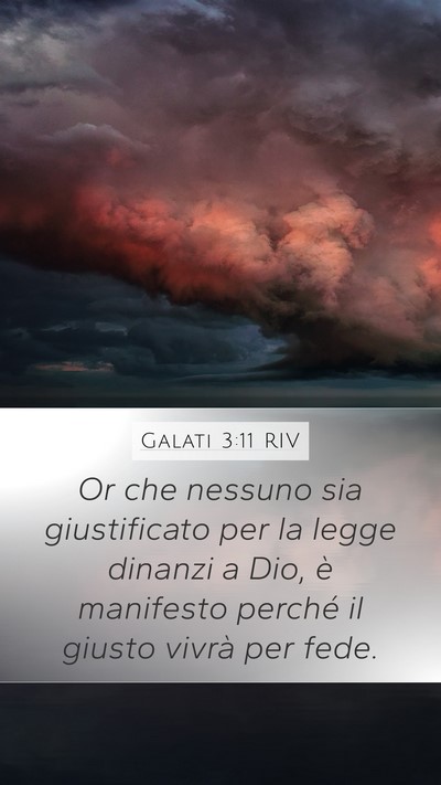 Galati 3:11 RIV Bible Verse Image