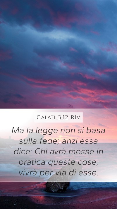Galati 3:12 RIV Bible Verse Image