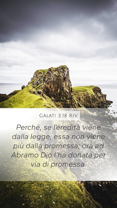 Galati 3:18 RIV Bible Verse Image