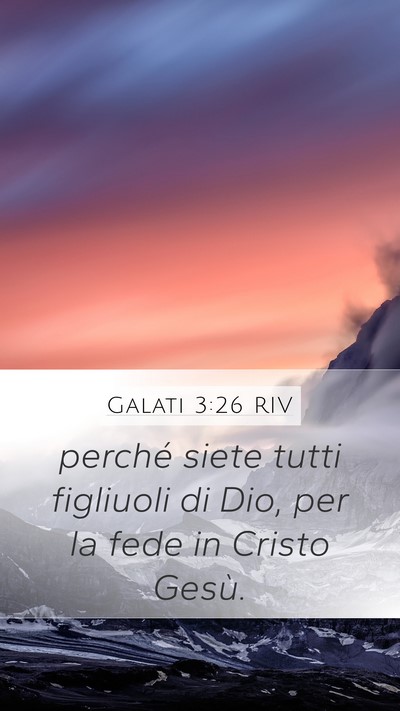 Galati 3:26 RIV Bible Verse Image