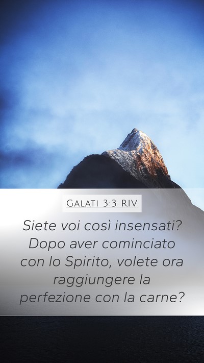 Galati 3:3 RIV Bible Verse Image