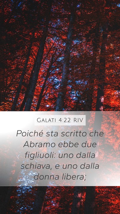 Galati 4:22 RIV Bible Verse Image