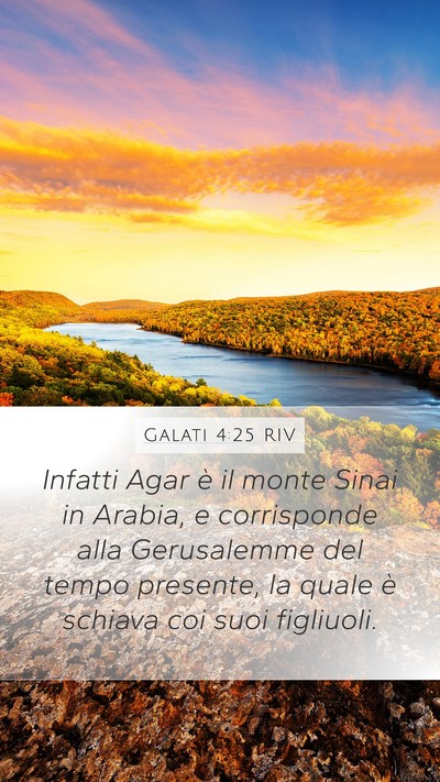 Galati 4:25 RIV Bible Verse Image