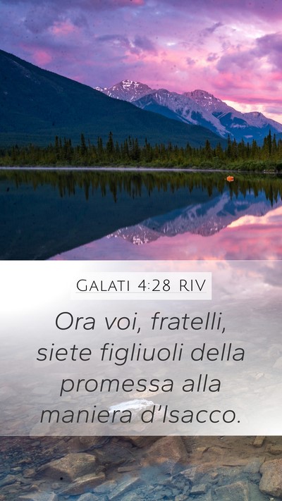 Galati 4:28 RIV Bible Verse Image