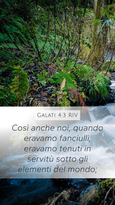 Galati 4:3 RIV Bible Verse Image