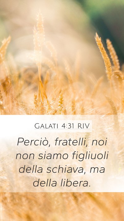 Galati 4:31 RIV Bible Verse Image