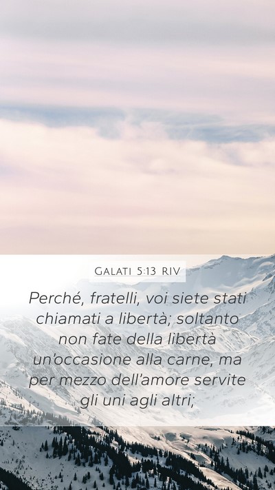 Galati 5:13 RIV Bible Verse Image