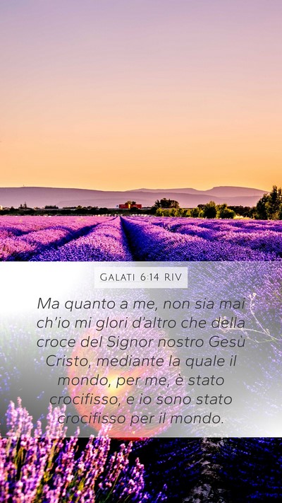 Galati 6:14 RIV Bible Verse Image