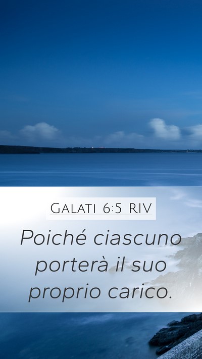 Galati 6:5 RIV Bible Verse Image
