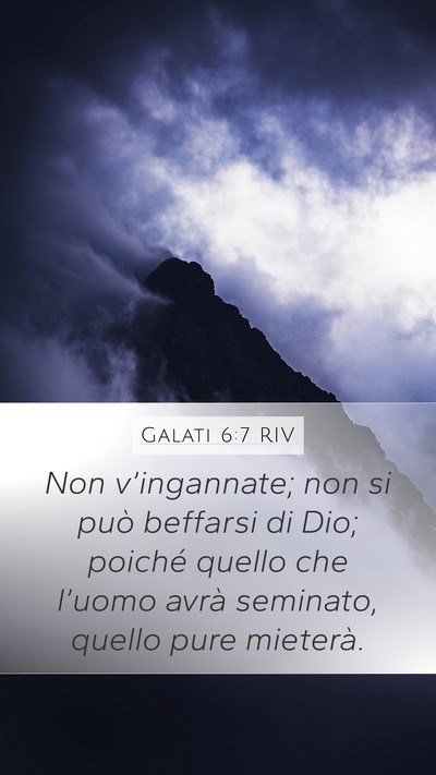 Galati 6:7 RIV Bible Verse Image