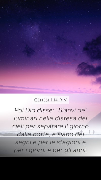 Genesi 1:14 RIV Bible Verse Image