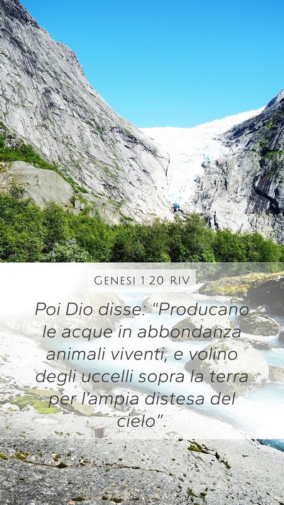 Genesi 1:20 RIV Bible Verse Image