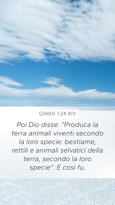 Genesi 1:24 RIV Bible Verse Image