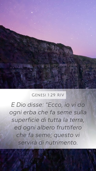 Genesi 1:29 RIV Bible Verse Image