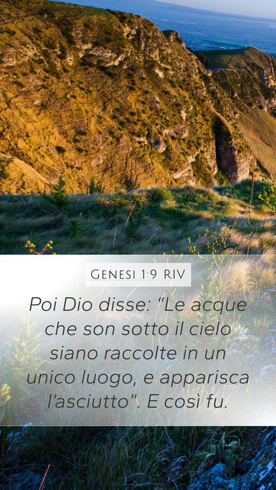 Genesi 1:9 RIV Bible Verse Image