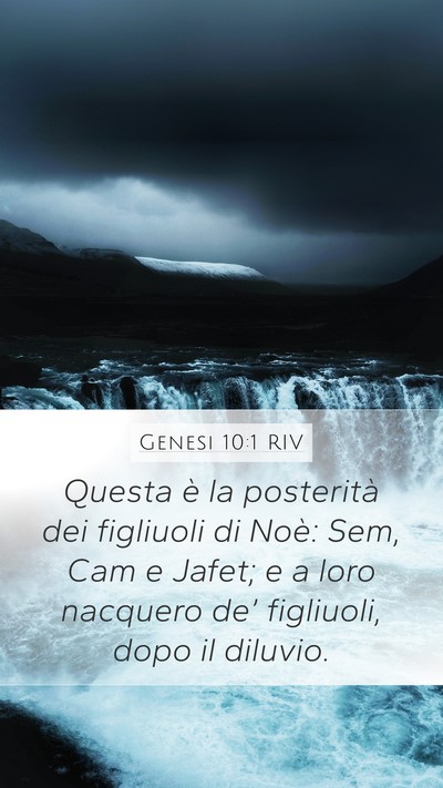 Genesi 10:1 RIV Bible Verse Image