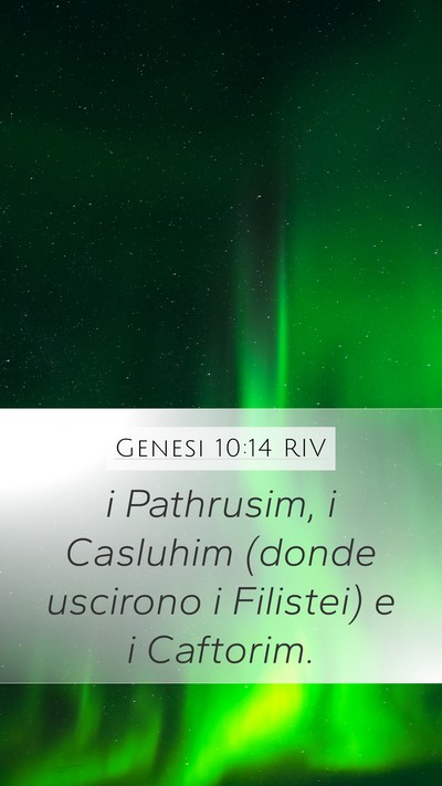 Genesi 10:14 RIV Bible Verse Image