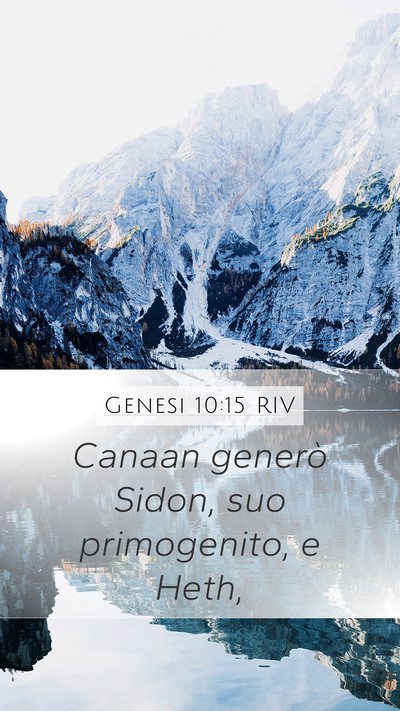 Genesi 10:15 RIV Bible Verse Image
