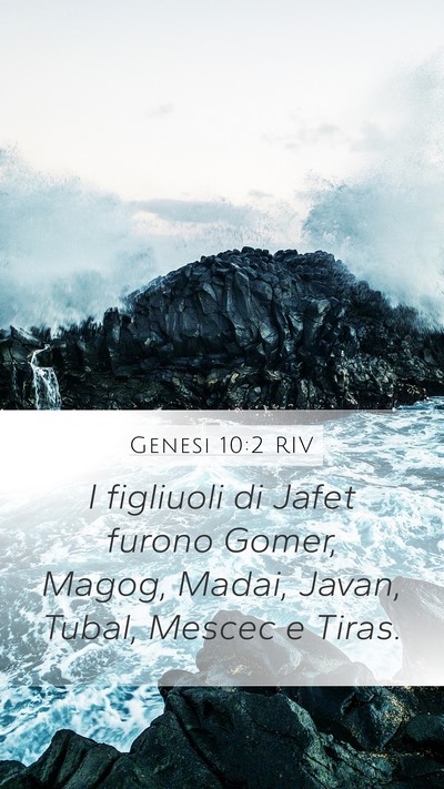 Genesi 10:2 RIV Bible Verse Image