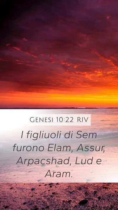 Genesi 10:22 RIV Bible Verse Image