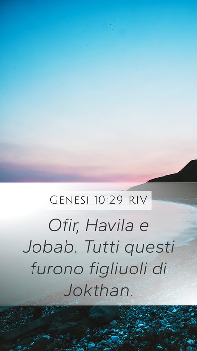Genesi 10:29 RIV Bible Verse Image