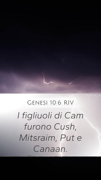 Genesi 10:6 RIV Bible Verse Image