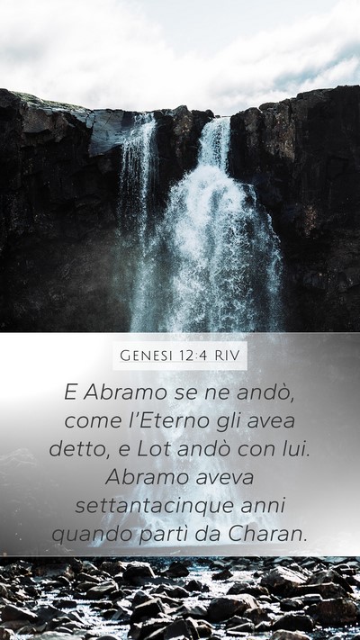 Genesi 12:4 RIV Bible Verse Image