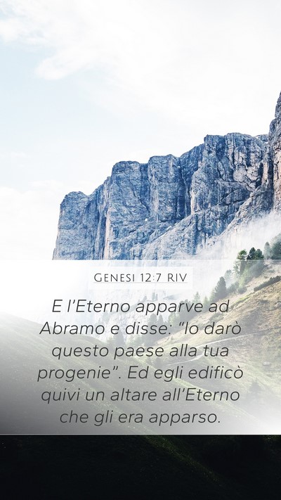 Genesi 12:7 RIV Bible Verse Image