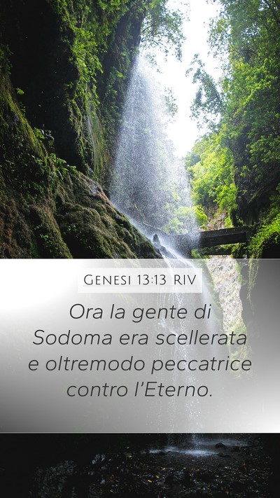 Genesi 13:13 RIV Bible Verse Image