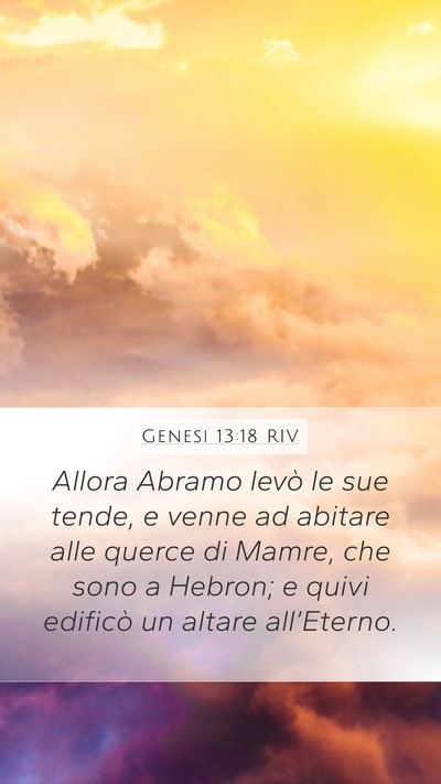 Genesi 13:18 RIV Bible Verse Image