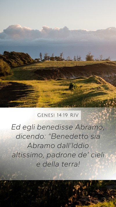 Genesi 14:19 RIV Bible Verse Image