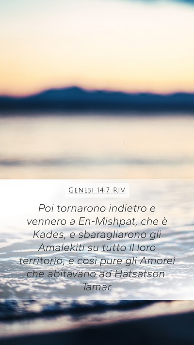 Genesi 14:7 RIV Bible Verse Image