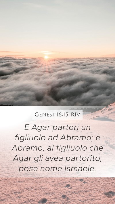 Genesi 16:15 RIV Bible Verse Image
