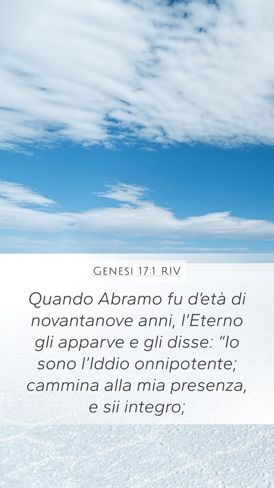 Genesi 17:1 RIV Bible Verse Image