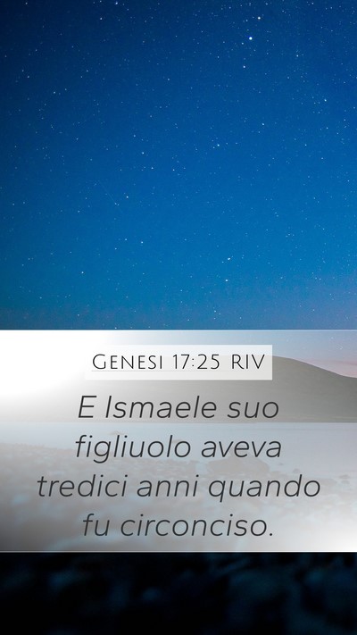 Genesi 17:25 RIV Bible Verse Image