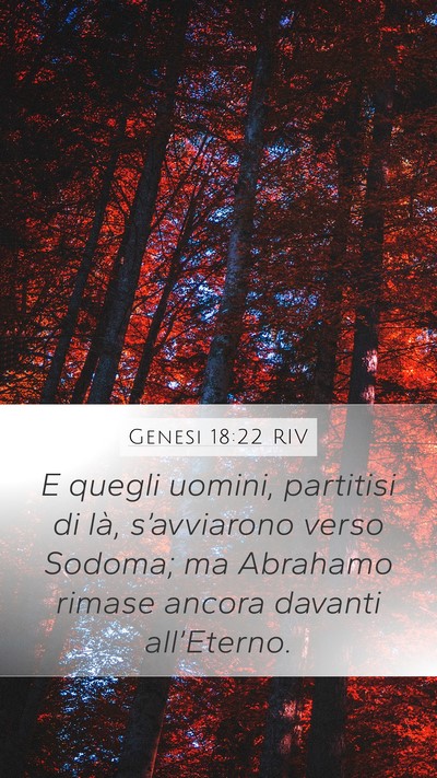 Genesi 18:22 RIV Bible Verse Image
