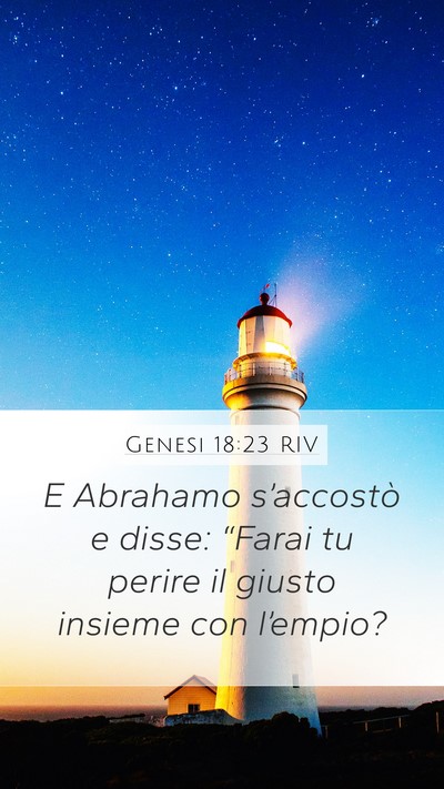 Genesi 18:23 RIV Bible Verse Image