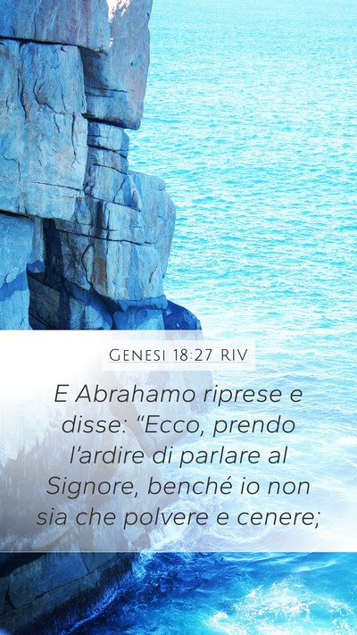 Genesi 18:27 RIV Bible Verse Image