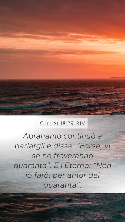 Genesi 18:29 RIV Bible Verse Image