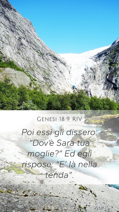 Genesi 18:9 RIV Bible Verse Image