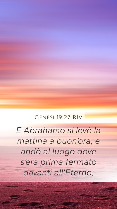 Genesi 19:27 RIV Bible Verse Image