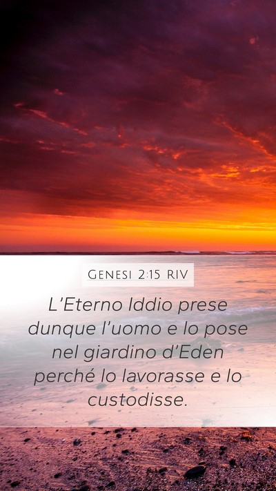 Genesi 2:15 RIV Bible Verse Image